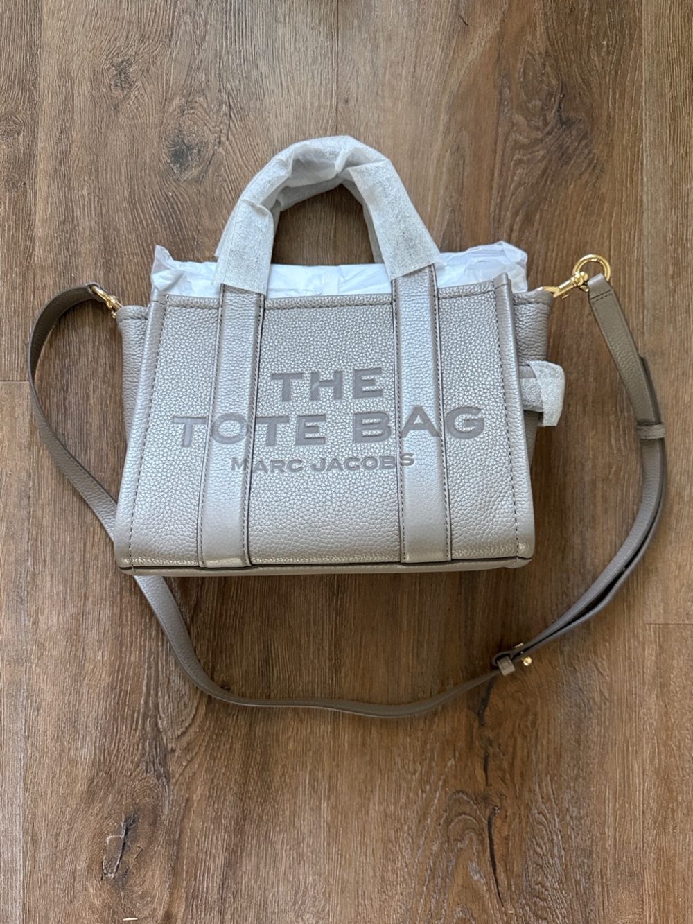 NWT Marc Jacobs The Tote Bag in Color Cement